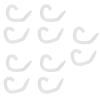 5 Pairs Mask Ear Protector, Soft Silicone Face Cover Ear Hook for Kids Adults, Reusable Ear Protector Hook, Reduces Ear Pain When Wearing Face Cover (Transparent White) view 4