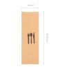 100pcs Kraft Paper Cutlery Set Wedding Rehearsal Dinner Decorations Silverware Sleeves Tableware Rehearsal Dinner Napkins Churro Bags Utensil Case Paper Bag Dinner Party Universal view 3
