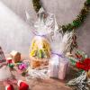 Tigeen Clear Cellophane Wrap Roll with 6 Rolls Ribbons, 16'' x 100 ft 2.3 Mil Translucent Thick Cellophane Paper for Candy Baskets Packaging for Birthday Party Gifts(Translucent) view 4