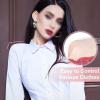 4 Pairs Silicone Shoulder Push-Up Pads, Anti-Slip Adhesive Shoulder Pads Invisible Silicone Shoulder Pad for Womens Clothing Invisible Breathable Shoulder Enhancer view 2