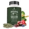 Ancestral Supplements Greens Powder Capsules, Organic Superfood Greens & Reds Blend with Spirulina, Chlorella, Grass Fed Beef Organs, and Probiotics for Gut Health, Non GMO, 612mg Each, 180 Count view 1