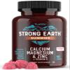 YUM-V'S Calcium, Magnesium, Zinc & Vitamin D Gummies, Cal Mag Chewable Supplement, Vegetarian Kosher Halal Natural Raspberry Flavor Gummies for Adults Women & Men - 90 Count (Pack of 2) view 2