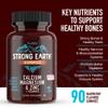 YUM-V'S Calcium, Magnesium, Zinc & Vitamin D Gummies, Cal Mag Chewable Supplement, Vegetarian Kosher Halal Natural Raspberry Flavor Gummies for Adults Women & Men - 90 Count (Pack of 2) view 4