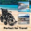 Lightweight Durable Electric Wheelchair for Adults, 265 lbs Capacity, Up to 13 Miles Range, All-Terrain Travel Power Wheel Chair for Seniors, Airline&Cruise Approved, US-Based Support, ComfyGo 6011 view 4