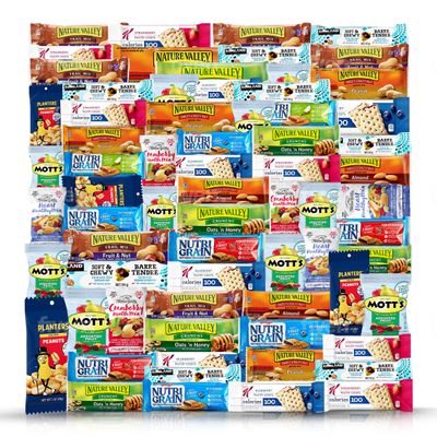 Healthy Snacks, Care Package 67 Count Premium Healthy Mixed Box & Snacks Gift Variety Pack Great for Home, Lunches, Work, Grab and Go, Office, Meetings, Breakfast Bars, Bulk Granola Bars