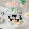 Rsstarxi 30 Pack Heart Cupcake Toppers Black Glitter Sweet Love Baby Shower Cupcake Picks for Bridal Shower Wedding Engagement Birthday Valentine's Day Party Cake Decorations Supplies view 4