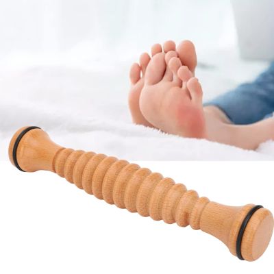 Body Massage Wooden Roller, Manual Wooden Fascia Massage Roller, Wooden Stick Traditional Thai Massage Stick Wood Tools Relax Feet Promote Stress Relief and Muscle Relaxation