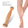 Body Massage Wooden Roller, Manual Wooden Fascia Massage Roller, Wooden Stick Traditional Thai Massage Stick Wood Tools Relax Feet Promote Stress Relief and Muscle Relaxation view 2