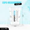 [Pack of 50] 10oz Disposable Graduated Measuring Cups for Mixing - Measurements in mL and Oz - Multipurpose Reusable Cups for Paint, Epoxy Resin, Stain, Liquid Mixing Cups view 3