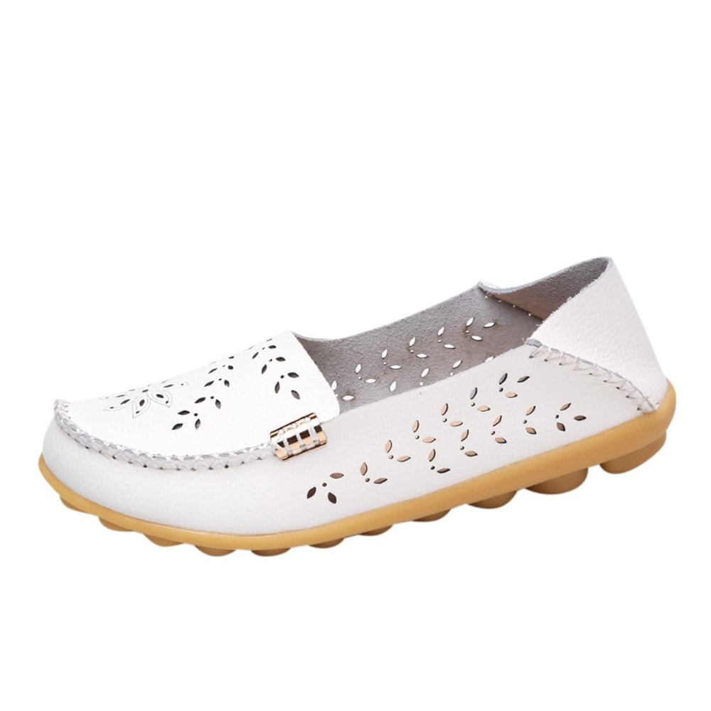 CsgrFagr Fashion Womens Breathable Lace Up Shoes Casual Shoes Women Shoes Flip Flops (White, 8)