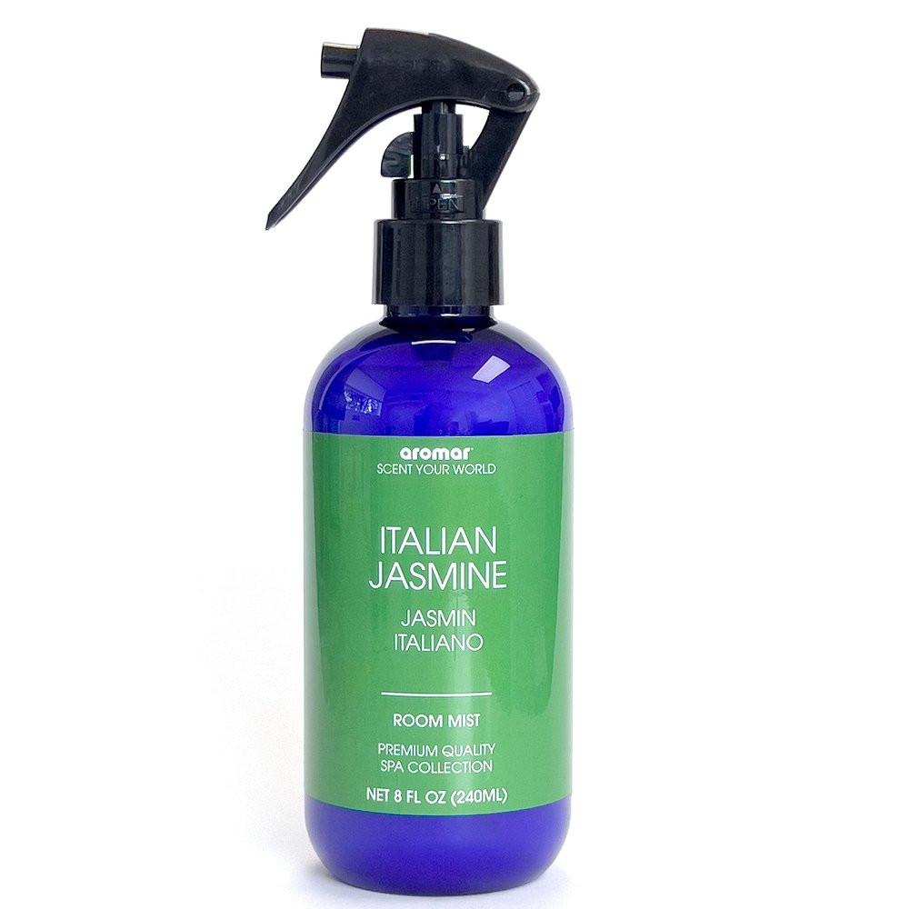 Aromar Essential Room Mist and Fabric Spray with Natural Freshener Aromatherapy for a Fresh and Rejuvenated Home 8 oz Italian Jazmin