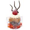 50 Pack 2.5 oz. Cube Mini Dessert Cups | Clear Disposable Small Square Party Cup | Shooter Cups for Weddings, Events, and Parties | CMJJ view 1