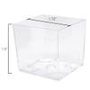 50 Pack 2.5 oz. Cube Mini Dessert Cups | Clear Disposable Small Square Party Cup | Shooter Cups for Weddings, Events, and Parties | CMJJ view 4