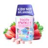 Jack N' Jill Tooth Sparkles - Tooth Cleaning Calcium Chews, Supports Teeth & Bone Development, Natural Flavors, with Xylitol, Vitamin D & Calcium, Sugar-Free - Natural Strawberry, 60 Tablets view 1