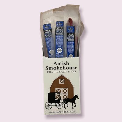 Amish Smokehouse Individual Wrapped Beef Sticks (Mild)