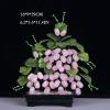 FIONEL Artificial Plants Chinese Traditional Creative Bonsai Natural Pink Crystal Jade Grape Artificial Bonsai for Home Indoor Decoration Jade Carving Decoration Bonsai Pine Tree view 2