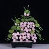 FIONEL Artificial Plants Chinese Traditional Creative Bonsai Natural Pink Crystal Jade Grape Artificial Bonsai for Home Indoor Decoration Jade Carving Decoration Bonsai Pine Tree view 3