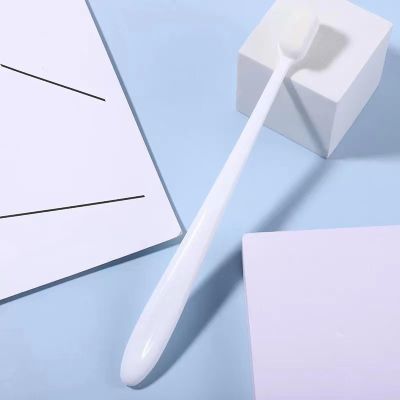 Hairy Toothbrush Nano Ultra-fine Soft Bamboo Charcoal 10,000 Hairy Toothbrush White Flat - White bristles