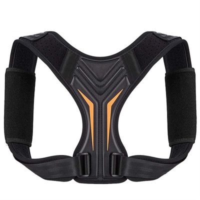 Adjustable Hunchback Correction Belt Posture Corrector Upper Back Support Brace Shoulder Neck Clavicle Back Spine Pain Relief Teenager Back Straightener (Color : Black, Size : Large)