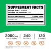 BulkSupplements.com Coconut Oil Softgels - Cold Pressed Coconut Oil for Hair and Skin Support, Herbal Supplement - Gluten Free, 2 Softgels per Serving (2000mg), 240 Count (Pack of 1) view 2