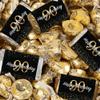 124 Pcs 90th Birthday Candy Party Favors Miniatures Chocolate & Gold Almond Kisses (1.5 lbs, Approx. 124 Pcs) view 1