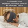 Baloo Silk Weighted Sleep Mask (Grey - 0.6 lb) | Light Blocking & Sound Muffling Eye Mask for Sleeping | Cool, Soft & Comforting view 2