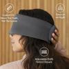 Baloo Silk Weighted Sleep Mask (Grey - 0.6 lb) | Light Blocking & Sound Muffling Eye Mask for Sleeping | Cool, Soft & Comforting view 3