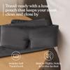 Baloo Silk Weighted Sleep Mask (Grey - 0.6 lb) | Light Blocking & Sound Muffling Eye Mask for Sleeping | Cool, Soft & Comforting view 4