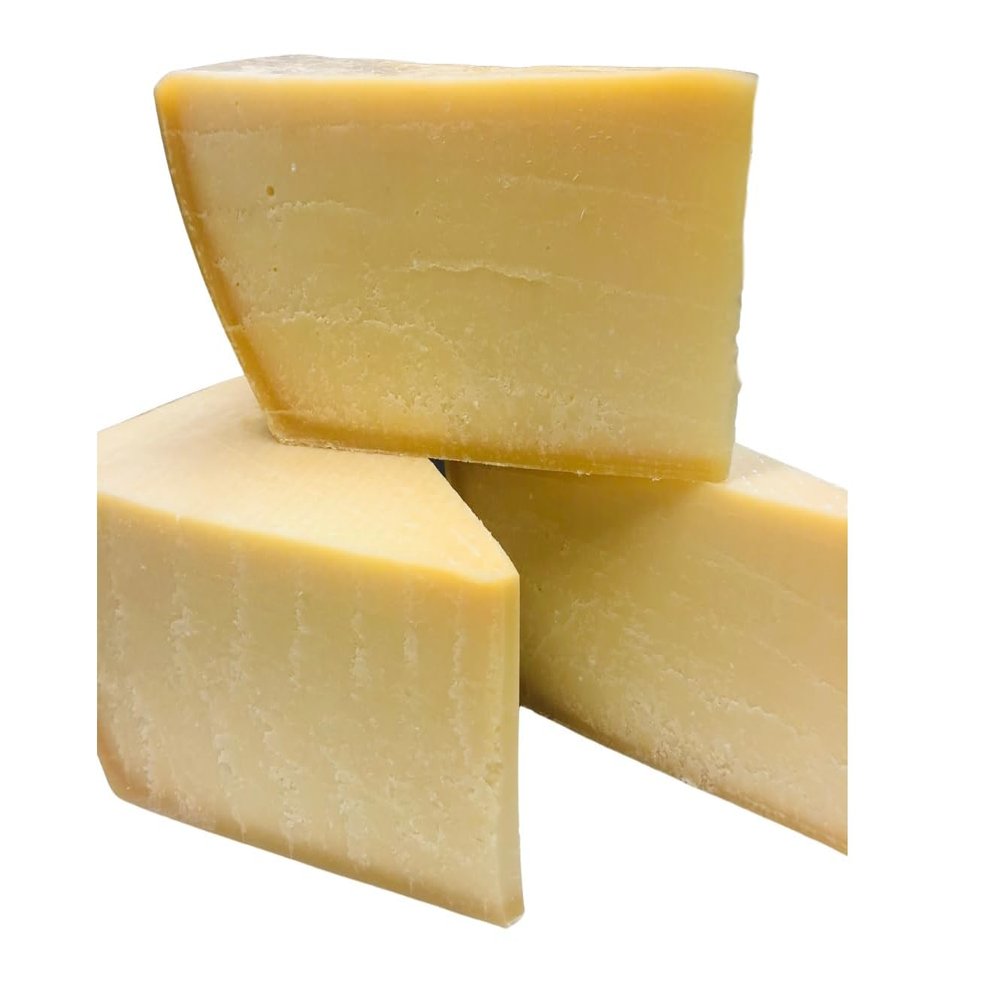 Auricchio Parmigiano Reggiano Cheese DOP - Imported from Italy | Unpasteurized Milk from Free-Range Cows | Aged 24 Months | Rich, Nutty, Sweet Flavors | 1.25-1.5 lb Wedge | Hard, Grainy Texture