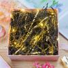 Caleihd 5.3oz Crinkle Cut Paper Shredded Paper for Gift Baskets Gift Boxes Filler, Wedding Birthday Christmas Easter Valentines Packing Wrapping Paper Gold&Black view 3