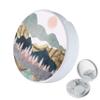 LRITER Contact Lens Case, Portable with Mirror, a Variety of Patterns and Shapes to Choose from, Auitable for Daily Makeup Office Travel Outdoor Use (Scenery) view 1
