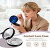 LRITER Contact Lens Case, Portable with Mirror, a Variety of Patterns and Shapes to Choose from, Auitable for Daily Makeup Office Travel Outdoor Use (Blue Starry Sky) view 4