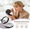 LRITER Contact Lens Case, Portable with Mirror, a Variety of Patterns and Shapes to Choose from, Auitable for Daily Makeup Office Travel Outdoor Use (Black Universe) view 4
