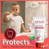 BOTAO Kids Toothpaste | Natural Strawberry Flavored Anticavity Fluoride Toothpaste Maximum Cavity Protection| EWG Verified, Vegan, SLS Free, Safe to Swallow, Aloe Vera (3Pack) view 4
