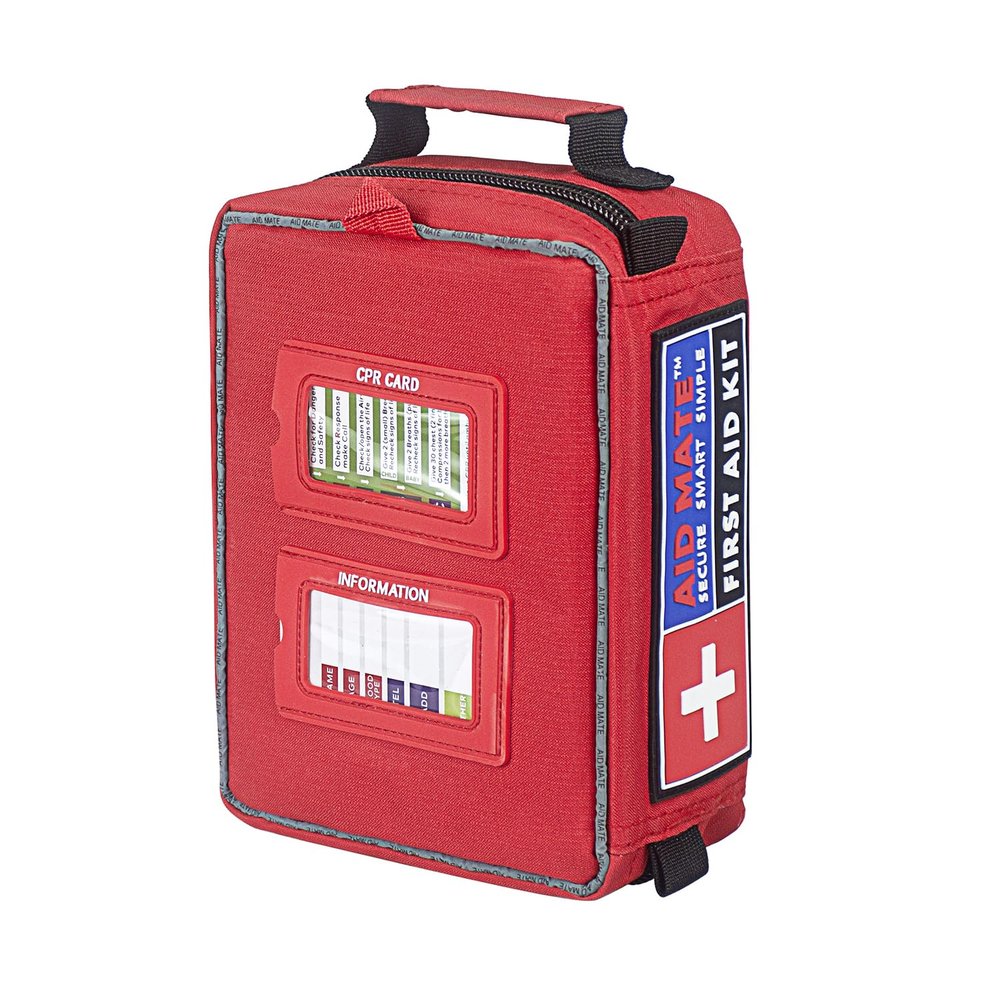 AID MATE Pro First Aid Kit with Molle System Portable Emergency Survival Kits Trauma Medical Kit for Home, Office, Car, Outdoor, Hiking, Travel, Camping