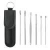 GlazZy Ear Cleaning Artifact Earpick Ear Cleaning Set Spring Spiral Ear Cleaning Tool Portable 6-Piece Set view 4