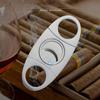 Cigar Cutter Cigar Punch Guillotine Cigar Cutter & V-Cut Cigar Cutter 3 Pack Perfect Combo of Cigar Accessories for Men (3 Pack, Silver) view 2