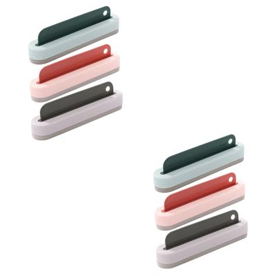 Cabilock 6pcs Scraper Set Multi-use Window Cleaning Tool for Home Bathroom Lightweight Detachable Design Includes Green Gray Versions for Mirrors