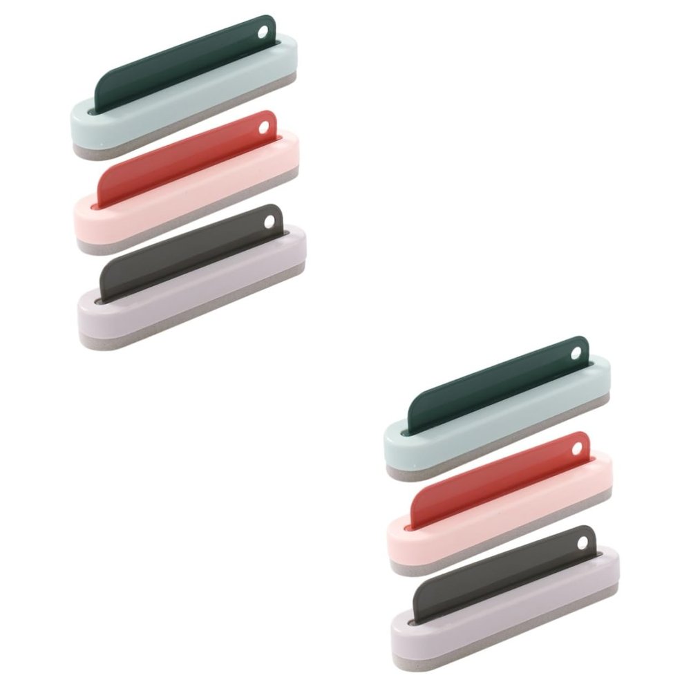 Cabilock 6pcs Scraper Set Multi-use Window Cleaning Tool for Home Bathroom Lightweight Detachable Design Includes Green Gray Versions for Mirrors