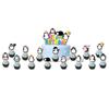 16PCS Penguin Cake Topper Decoration Set, Carton Cute Penguin Happy Birthday Cake Toppers with Cupcake Toppers, Penguin Cake Decor for Baby Shower Birthday Party view 4