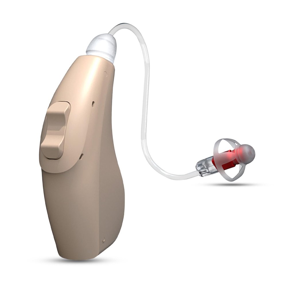 BlaidsX Neuro Rechargeable RIC + Programmable Hearing Aids for Adults with Mobile App Hearing Test & Noise Cancellation, Hearing Aids for Seniors, Dual Mic & 48 DSP Channels. USA-Made Processor