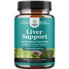 Natures Craft Liver Cleanse Detox & Repair 180 Capsules - Herbal Liver Support Milk Thistle Supplement - Silymarin Milk Thistle Supplements with Dandelion Root, Choline, Beetroot & Artichoke Extract view 1