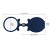 10X Small Pocket Magnifier Glass, Mini Folding Magnifying Lense with Protective Sheath & Lanyard Necklace for Seniors Reading, Inspection, Kids for Exploration, Elders Gift, 2.36'' Lens, (2pcs Blue) view 3