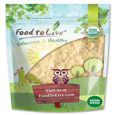Food to Live Organic Pea Protein Powder, 1.5 Pounds  Made from Non-GMO Yellow Peas, 80% Protein, Keto, Paleo, Vegan, Kosher, Raw, Unflavored, Unsweetened. Bulk. Great for Baking and Smoothies