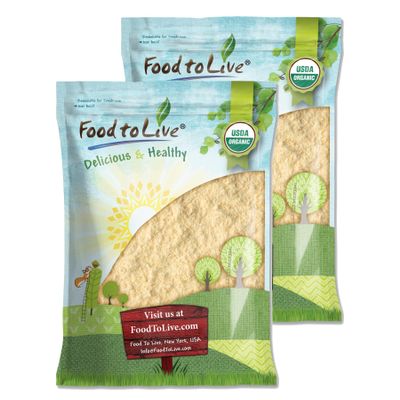 Food to Live Organic Pea Protein Powder, 12 Pounds  Made from Non-GMO Yellow Peas, 80% Protein, Keto, Paleo, Vegan, Raw, Unflavored, Unsweetened, Non-Irradiated. Bulk. Great for Baking and Smoothies