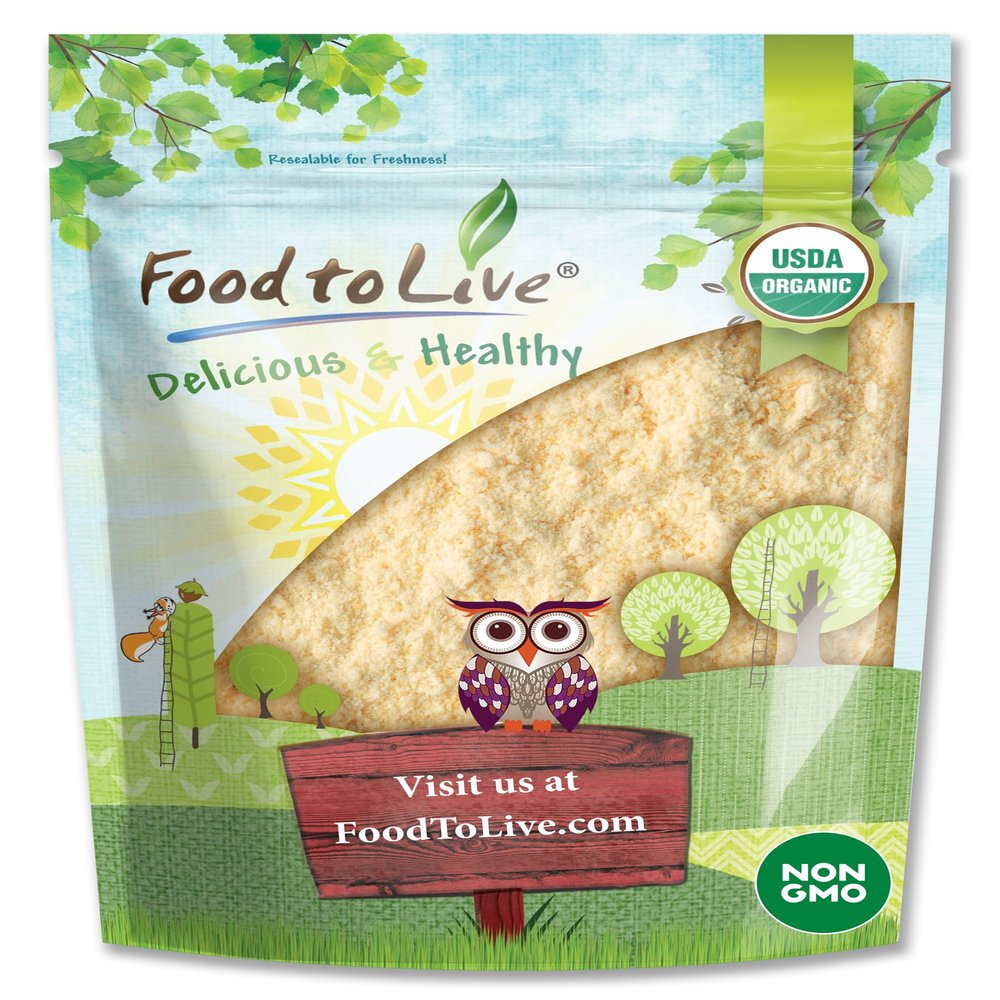 Food to Live Organic Pea Protein Powder, 8 Ounces  Made from Non-GMO Yellow Peas, 80% Protein, Keto, Vegan, Kosher, Raw, Unflavored, Unsweetened, Non-Irradiated. Bulk. Great for Baking and Smoothies