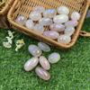 100G Natural Real Genuine Crystal Tumbled Stone Angel Aura Rose Quartz Rolling Energy Gemstone For Grid Healing Jewelry Making view 3