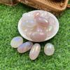 100G Natural Real Genuine Crystal Tumbled Stone Angel Aura Rose Quartz Rolling Energy Gemstone For Grid Healing Jewelry Making view 4