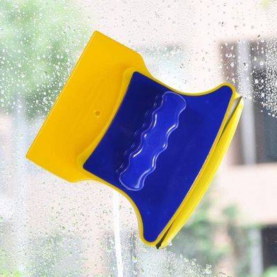 Gavigain Kitchen Cleaner,Square Shape DoubleSide Magnetic Glass Cleaner Wiper with 2 Cleaning Cotton, Cleaning Tools for Window,Desk,Glass