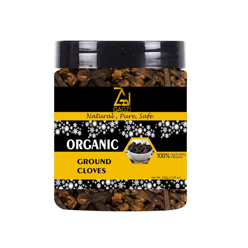 GAGZI All Natural Organic Spices Ground Cloves 200 Gram | Vegan, Plant Based, Gluten Free (Packing May Be Vary) Pack Of 1